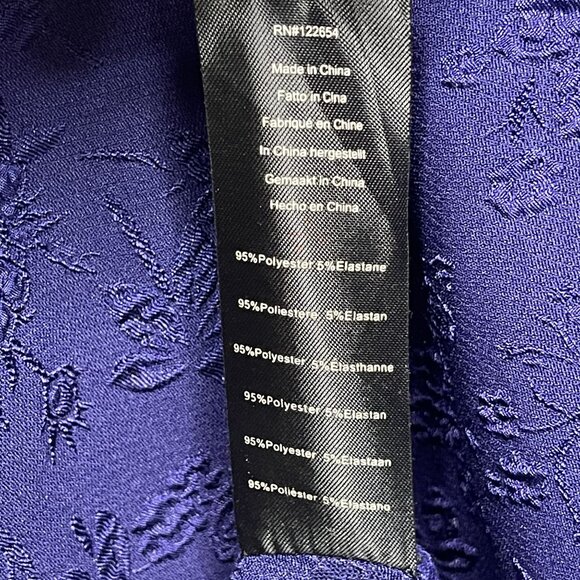 Voodoo Vixen Womens Purple Jacquard Short Sleeve Midi Dress Size Small - Picture 4 of 5